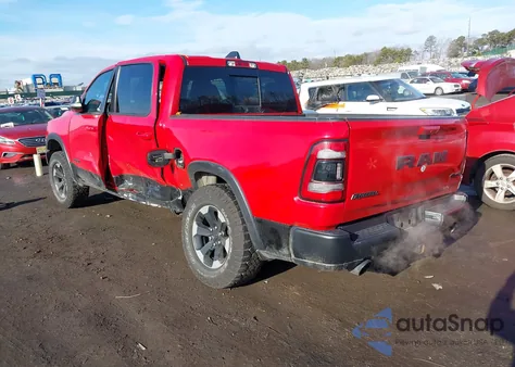 2019 Ram 1500 Rebel 4X4 5'7 Box z USA, uszkodzony, nr VIN 1C6SRFLT7KN563986